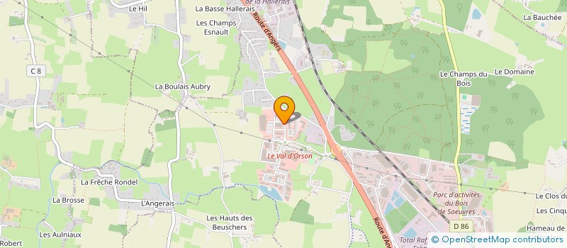 localisation de l'entreprise FP LUX WIND CALLAC  SAINT-JACQUES-DE-LA-LANDE