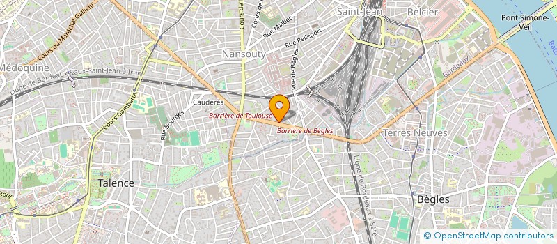 localisation de l'entreprise FP MACONNERIE GENERALE PEINTURE  BORDEAUX