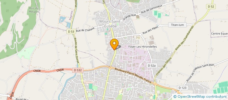 localisation de l'entreprise FP MANAGEMENT (FPM)  MOURS-SAINT-EUSEBE