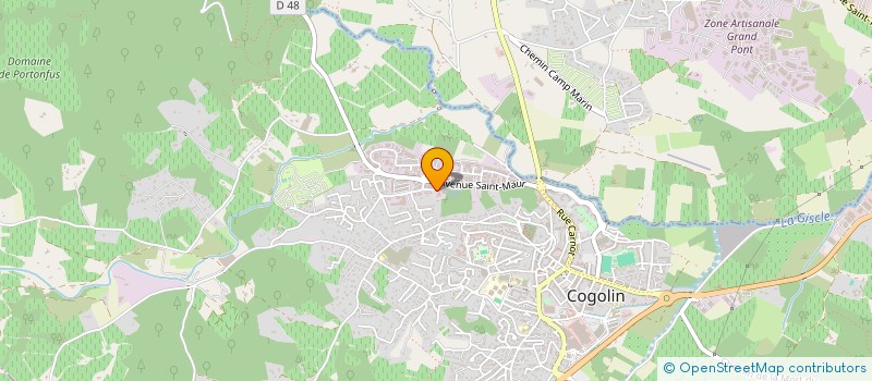 localisation de l'entreprise FP MENUISERIE à COGOLIN