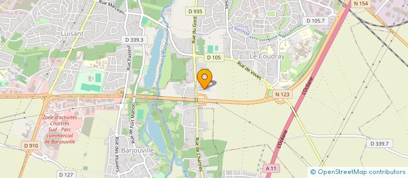 localisation de l'entreprise FP MENUISERIE  LE COUDRAY