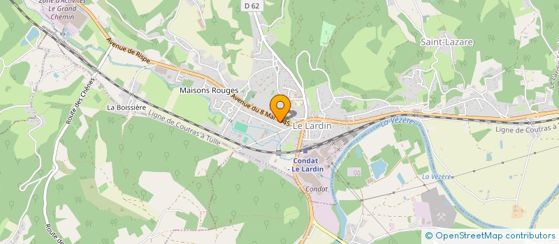 localisation de l'entreprise FP MENUISERIES VERANDAS  LE LARDIN-SAINT-LAZARE