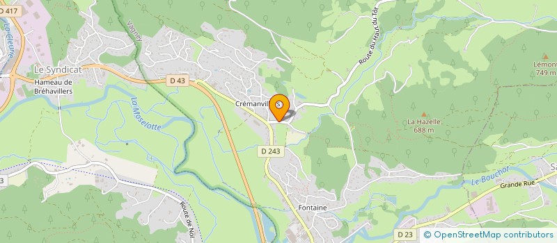 localisation de l'entreprise FP METALLURGIE  VAGNEY