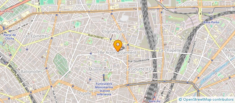 localisation de l'entreprise FP MONTMARTRE  PARIS