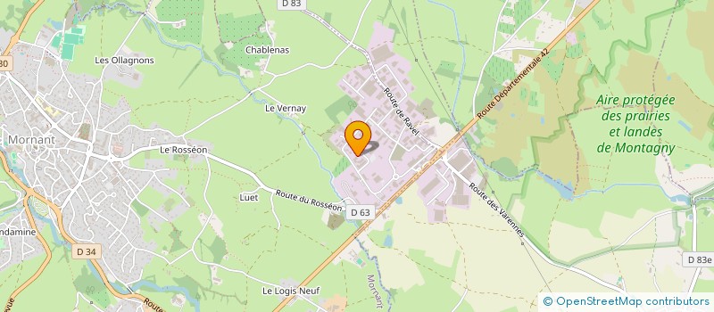 localisation de l'entreprise FP PLOMBERIE  MORNANT