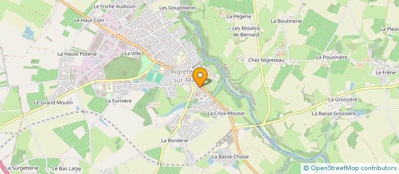 localisation de l'entreprise FP RESTAURANT  AIGREFEUILLE-SUR-MAINE