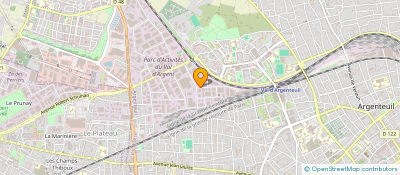 localisation de l'entreprise FP ROS  ARGENTEUIL