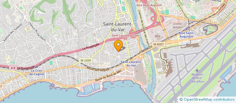 localisation de l'entreprise FP SERVICES à SAINT-LAURENT-DU-VAR
