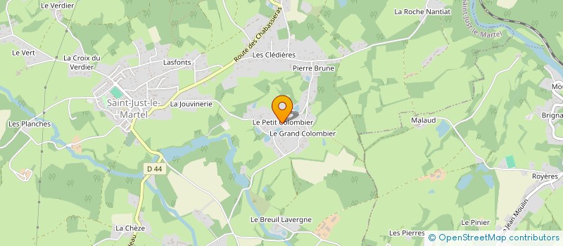 localisation de l'entreprise FP SERVICES à SAINT-JUST-LE-MARTEL