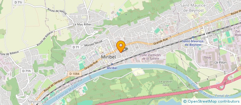localisation de l'entreprise FP SOLS ET MURS à MIRIBEL