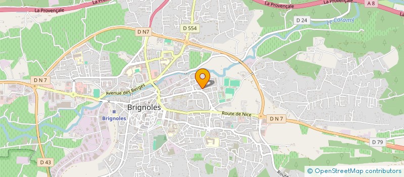 localisation de l'entreprise FP TRAVAUX FORESTIERS  BRIGNOLES