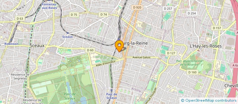 localisation de l'entreprise FP URGENCE à BOURG-LA-REINE