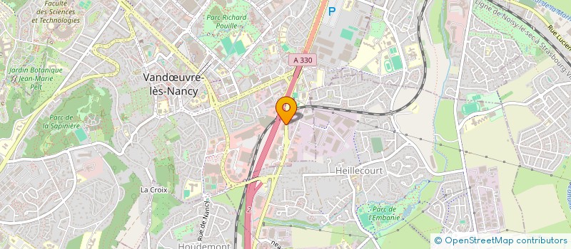 localisation de l'entreprise FP VANDOEUVRE  VANDUVRE-LES-NANCY