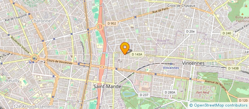 localisation de l'entreprise FP2 à VINCENNES