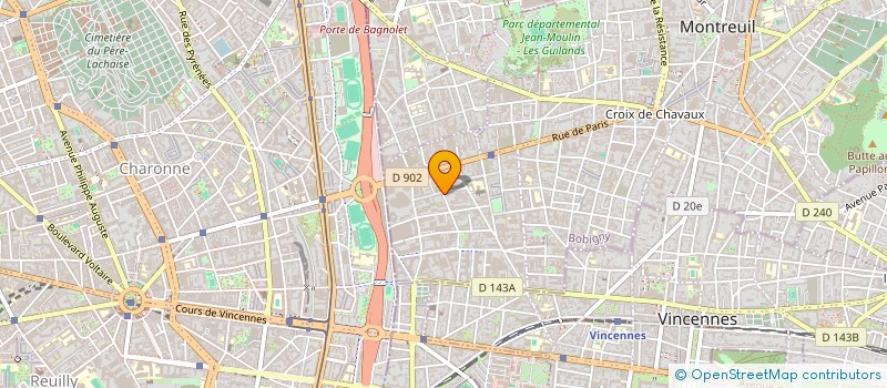 localisation de l'entreprise FP2C à MONTREUIL