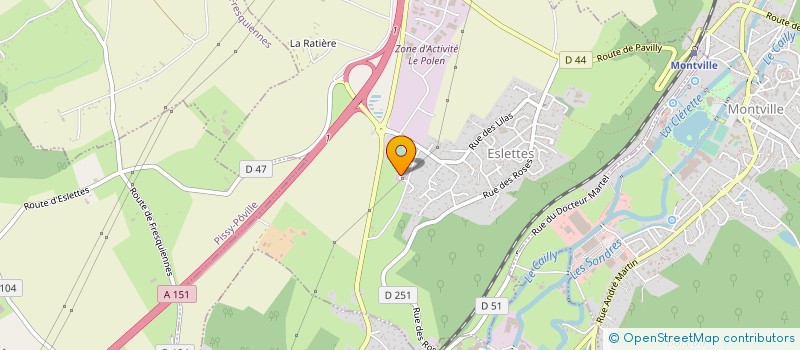 localisation de l'entreprise FP2J  ESLETTES