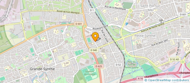 localisation de l'entreprise FP2L à DUNKERQUE