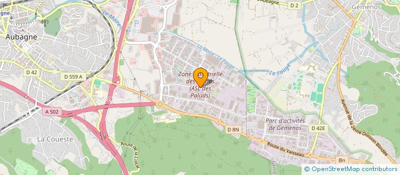 localisation de l'entreprise FP2M à AUBAGNE