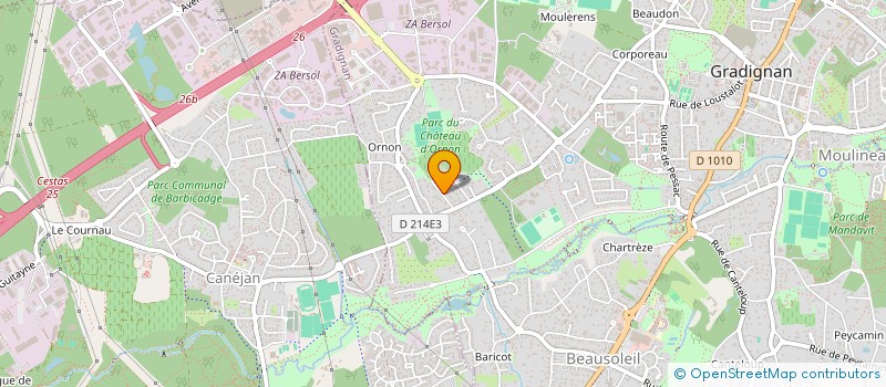 localisation de l'entreprise FPA AQUITAINE à GRADIGNAN