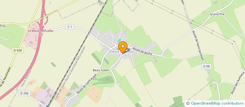 localisation de l'entreprise FPA FORMATION  VIEUX-MANOIR