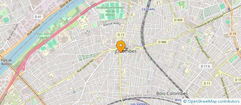 localisation de l'entreprise FPB à COLOMBES