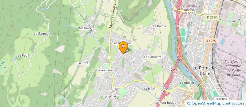 localisation de l'entreprise FPB CONSULTING à CLAIX