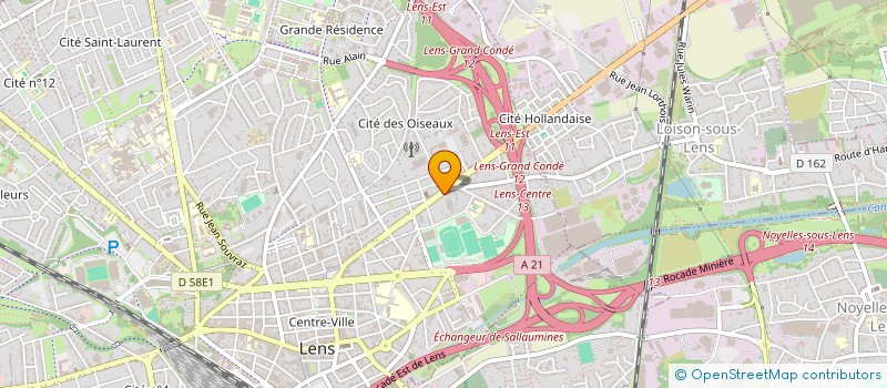 localisation de l'entreprise FPC  LENS