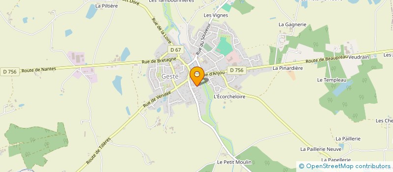 localisation de l'entreprise FPC à BEAUPREAU-EN-MAUGES