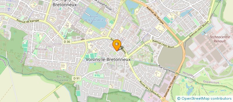 localisation de l'entreprise FPC  VOISINS-LE-BRETONNEUX