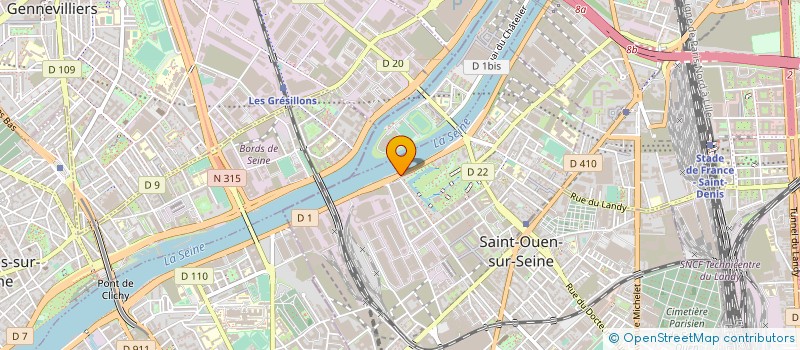localisation de l'entreprise FPC BAT  SAINT-OUEN-SUR-SEINE