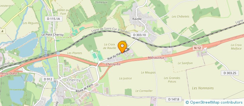 localisation de l'entreprise FPE INVESTISSEMENTS à CHERISY