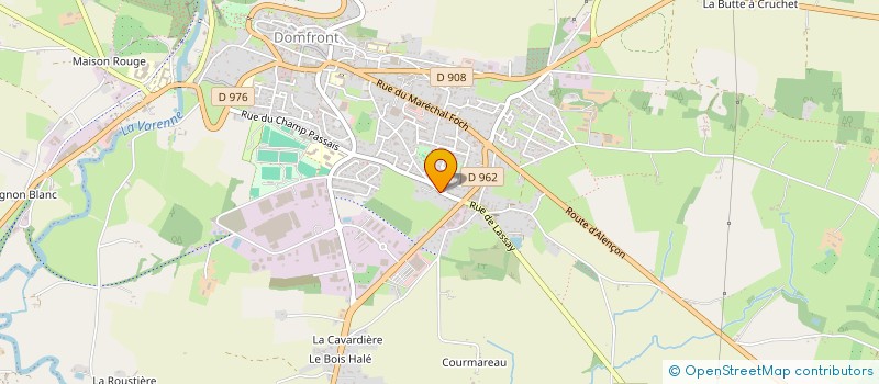 localisation de l'entreprise FPEM à DOMFRONT-EN-POIRAIE