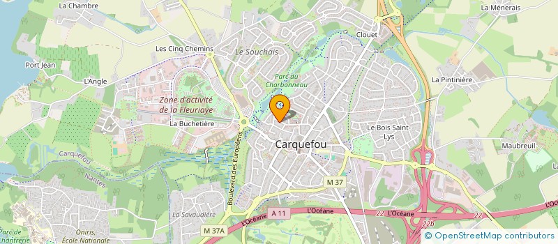 localisation de l'entreprise FPF  CARQUEFOU