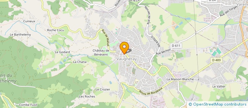 localisation de l'entreprise FPG  VAUGNERAY