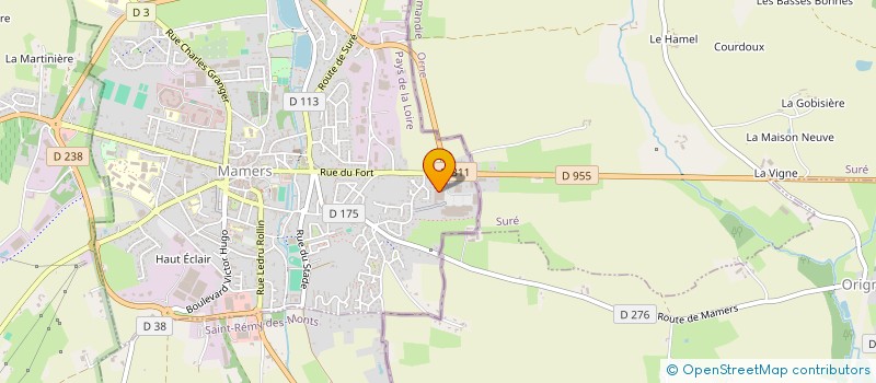 localisation de l'entreprise FPG IMMO 2  MAMERS