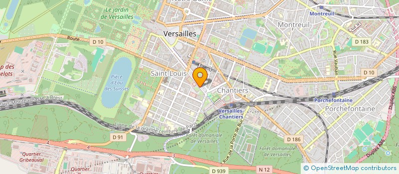 localisation de l'entreprise FPGB à VERSAILLES