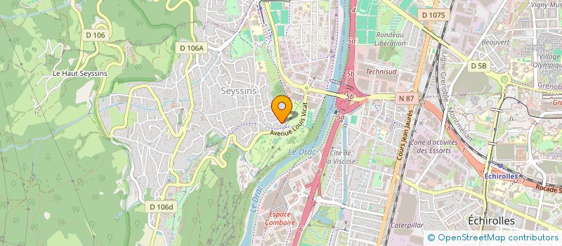 localisation de l'entreprise FPH CORP.  SEYSSINS