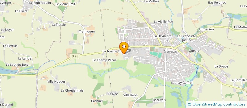 localisation de l'entreprise FPH IMMO  GEVEZE