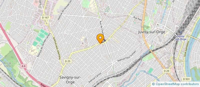 localisation de l'entreprise FPH INVEST à SAVIGNY-SUR-ORGE