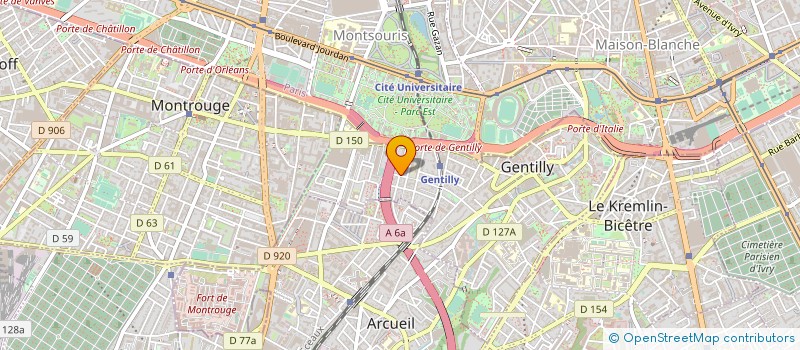 localisation de l'entreprise FPHORU FONDS PARTIC HABIT URBAIN  GENTILLY