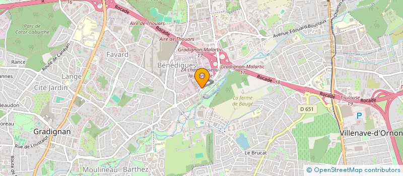 localisation de l'entreprise FPI  VILLENAVE-D'ORNON