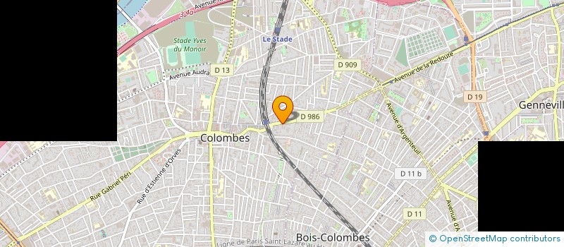 localisation de l'entreprise FPI INVEST à COLOMBES