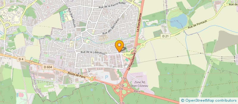 localisation de l'entreprise FPI MARNE LA VALLEE à PONTAULT-COMBAULT