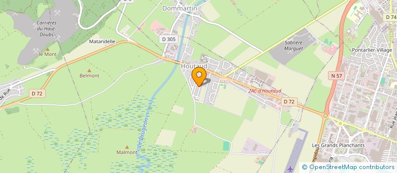 localisation de l'entreprise FPIMMO25  HOUTAUD