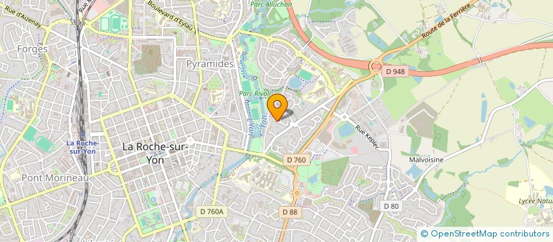 localisation de l'entreprise FPINVEST à LA ROCHE-SUR-YON
