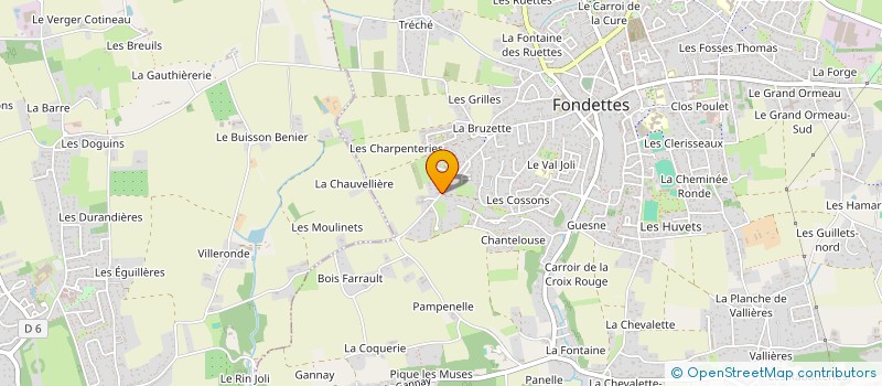localisation de l'entreprise FPL à FONDETTES