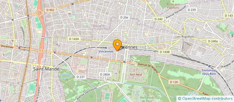 localisation de l'entreprise FPM CONSEIL à VINCENNES