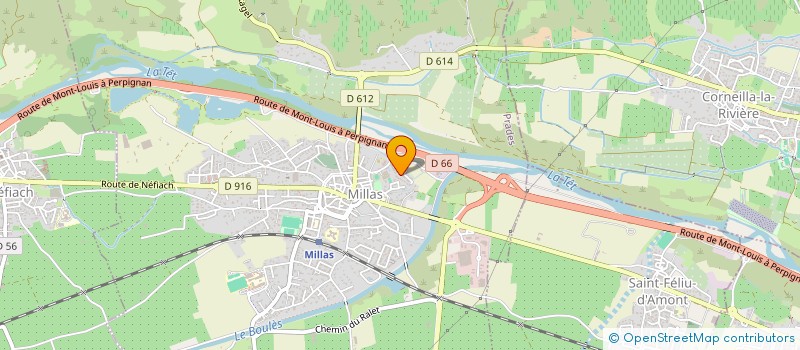 localisation de l'entreprise FPNP  MILLAS