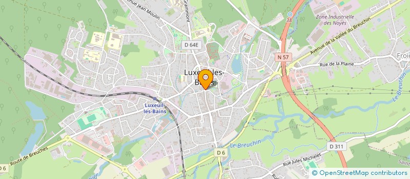 localisation de l'entreprise FPOM  LUXEUIL-LES-BAINS