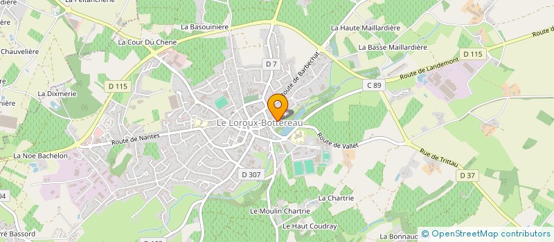 localisation de l'entreprise FPOVENTE à LE LOROUX-BOTTEREAU
